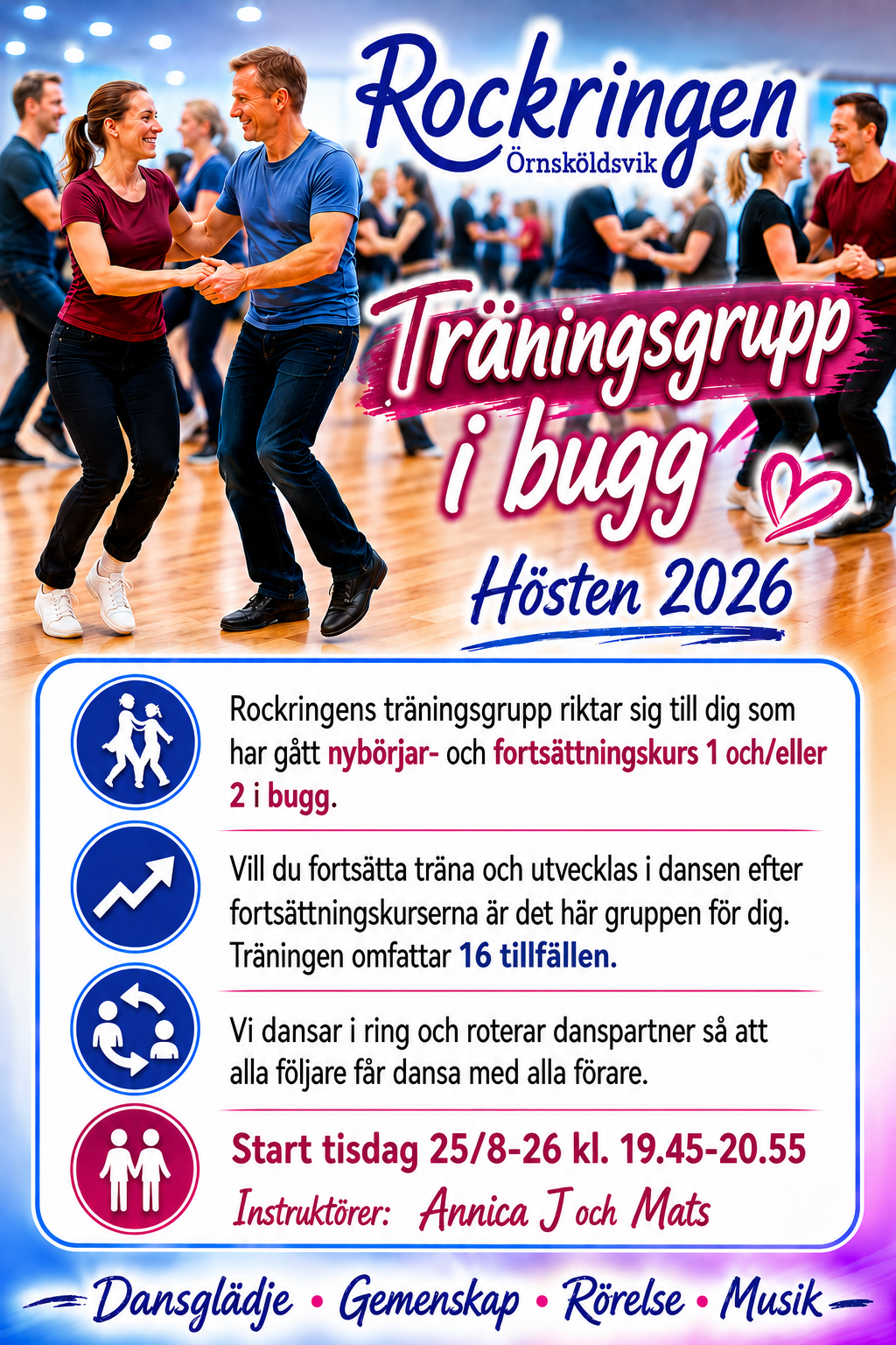 Anmälan till höstens träningsgrupp är nu öppen